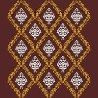 A vibrant red background with a striking brown and white pattern vector