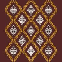 A vibrant red background with a striking brown and white pattern vector