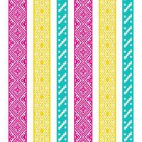 A vibrant striped pattern border with a variety of colors vector
