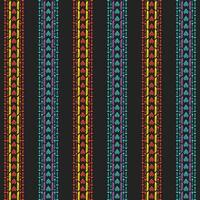 A vibrant and eye-catching striped border pattern on a dark background vector