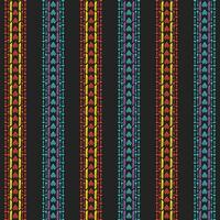 A vibrant and eye-catching striped border pattern on a dark background vector