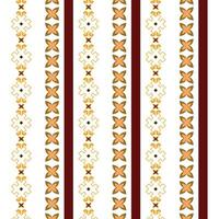 A vibrant red and white striped border patterns adorned with shimmering gold stars vector