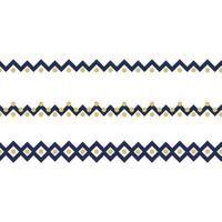 Abstract blue and gold borders on white background vector