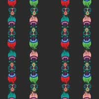 Colorful borders of flower still life on a dark background vector