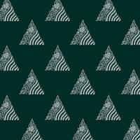 A vibrant geometric seamless pattern of green and white triangles vector