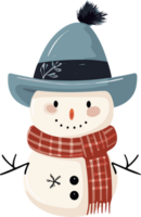 Whimsical Winter Charm with Adorable Snowman png