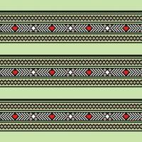 Hearts pattern on repeated seamless border on green background vector