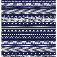 A vibrant blue and white geometric pattern, seamless repeated border vector