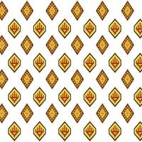 A colorful abstract composition of seamless repeated patterns with squares on a white background vector
