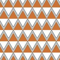 An abstract geometric pattern in orange and white vector