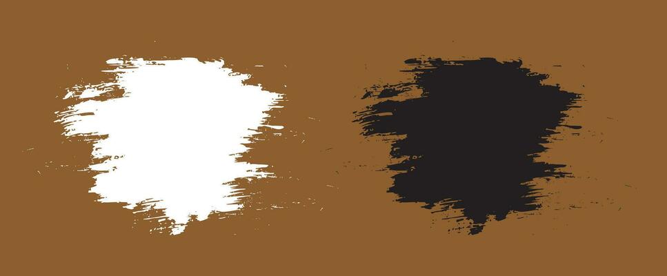 Ink paint vector brush stroke collection