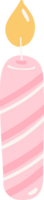 Chrsitmas candle element decoration png