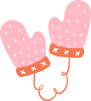 Christmas mittens decoration png