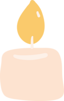 Chrsitmas candle element decoration png