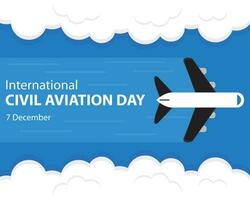 illustration vector graphic of Passenger planes streak across the blue sky, emitting gas, perfect for international day, international civil aviation day, celebrate, greeting card, etc.