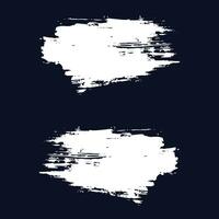 Grunge element splatter brush banner set vector