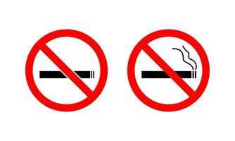 No smoking sign in white background vector