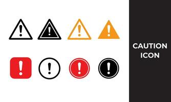 Caution warning signs, Warnings, attention symbol vector