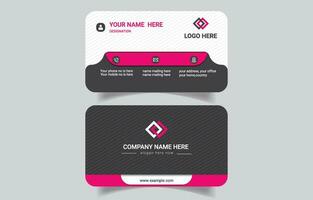 Unique trendy creative business card template vector
