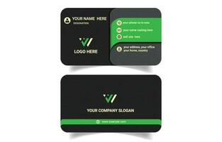 Unique professional creative business card template vector