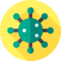 diseño de icono de virus png