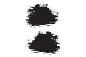 Set of illustration brush stroke grunge vector