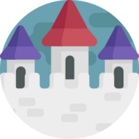 conception d'icône de château png