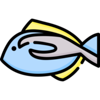 blå tang fisk ikon design png