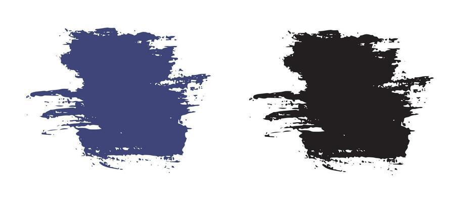 Collection of grunge brush stroke banner