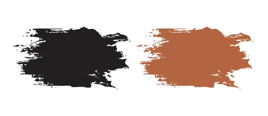 Ink abstract vector brush stroke design