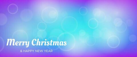 Bokeh background with New Year inscription vector