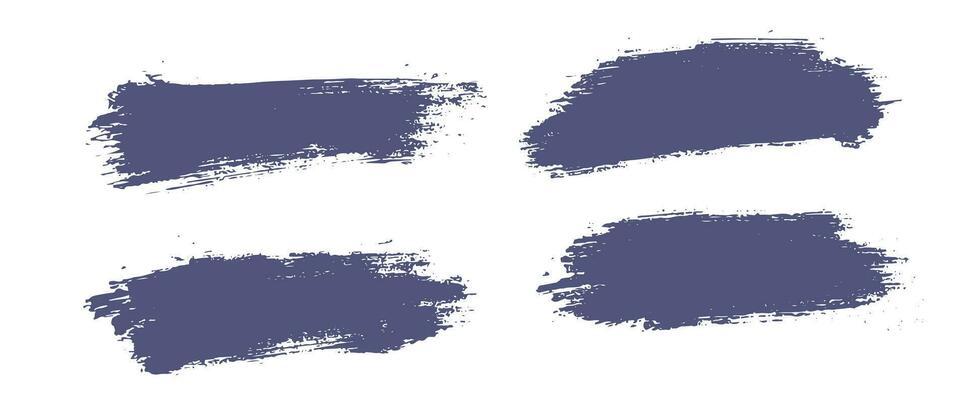 Collection of grunge brush stroke painted text box