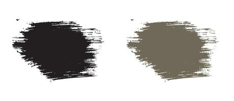 Abstract ink vector brush background set