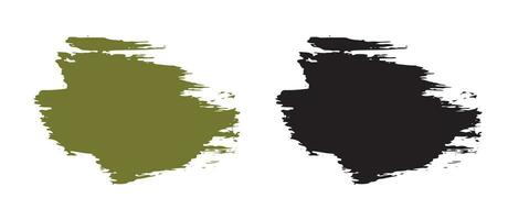 Set of paint brush stroke vector