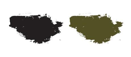 Grunge brush stroke lines and shape vector