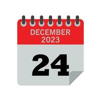 December Calender number vector