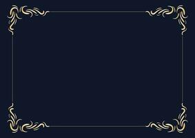 Decorative frame and border vector. vintage frame for photo with ornamental shape vector