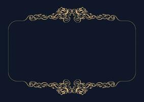 Decorative frame and border vector. vintage frame for photo with ornamental shape vector