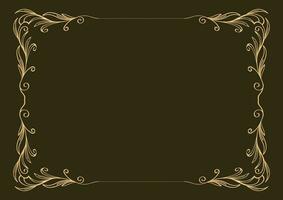 Decorative frame and border vector. vintage frame for photo with ornamental shape vector