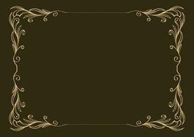 Decorative frame and border vector. vintage frame for photo with ornamental shape vector