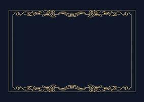 Decorative frame and border vector. vintage frame for photo with ornamental shape vector