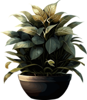 Ornamental Plant in Pot ai generative png