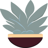 ornamental planta en maceta ai generativo png