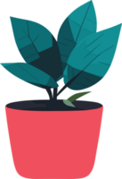 ornamental planta en maceta ai generativo png