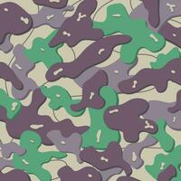 Classic clothing style masking camo repeat print camouflage pattern background. Vector illustration