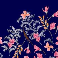 floral abstract pattern suitable for textile and printing needs vector