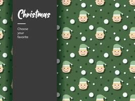 merry christmas 2024 new year cartoon icon element background pattern december winter ornament art vector