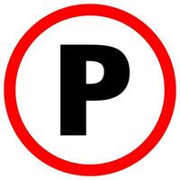Parking sign template. Vector design.