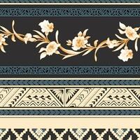 floral abstract pattern suitable for textile and printing needs vector