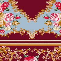 floral abstract pattern suitable for textile and printing needs vector